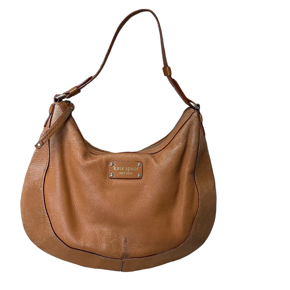 Kate Spade Tan Pebbled Leather Lori Hobo